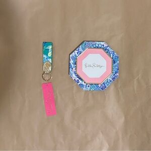Lilly Pulitzer key fob  and picture frame bundle